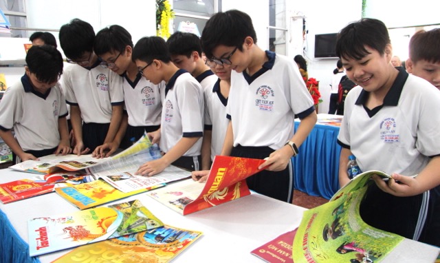 Phát triển văn hoá đọc đối với các em học sinh trên địa bàn. Ảnh: Thanh Xuân