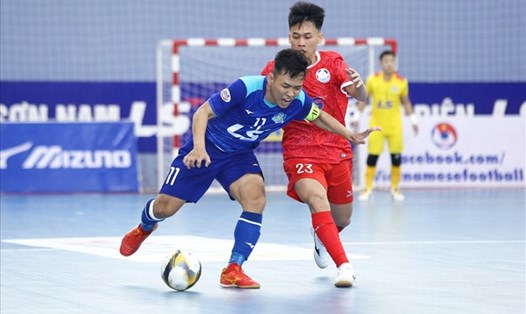 Câu lạc bộ Thái Sơn Nam và Hà Nội tại giải futsal vô địch quốc gia 2023. Ảnh: Thanh Vũ