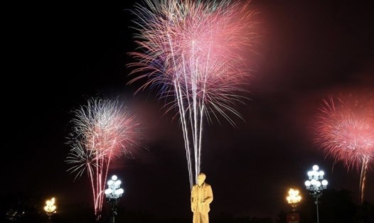 TP Vinh (Nghệ An) sẽ tổ chức bắn pháo hoa vào thời khắc đêm giao thừa (9.2) tại Quảng trường Hồ Chí Minh.  Ảnh: Hải Đăng 