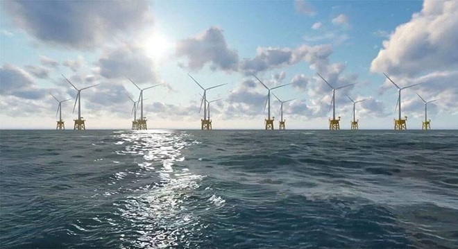Việc kết hợp các dự án điện gió ngoài khơi vào sản xuất hydrogen xanh giúp giảm bớt gánh nặng đầu tư hệ thống lưới điện truyền tải trong nước. Ảnh: EVN