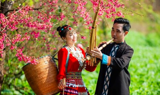 Lễ hội Khèn hoa 2024 chính thức được khai mạc vào mùng 3 Tết. Ảnh: BTC