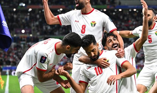 Tuyển Jordan, hạng 87 thế giới đã gây bất ngờ tại Asian Cup 2023 khi đoạt ngôi á quân. Ảnh: AFC