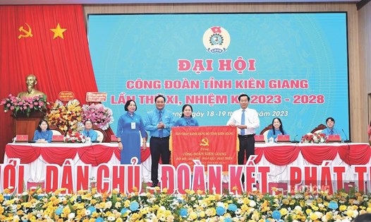 Đại hội XI Công đoàn tỉnh Kiên Giang, nhiệm kỳ 2023 - 2028 đã diễn ra thành công tốt đẹp. Ảnh: Đạt Phan