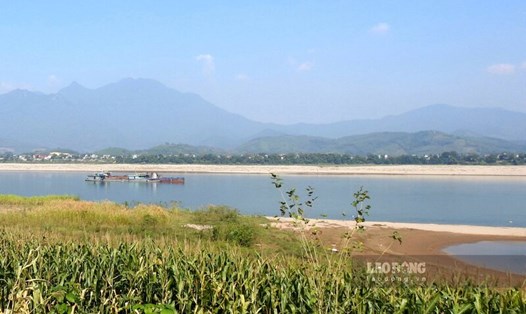 Vụ đuối nước xảy ra trên sông Đà đoạn qua xã Lương Nha, huyện Thanh Sơn. Ảnh: Tô Công.