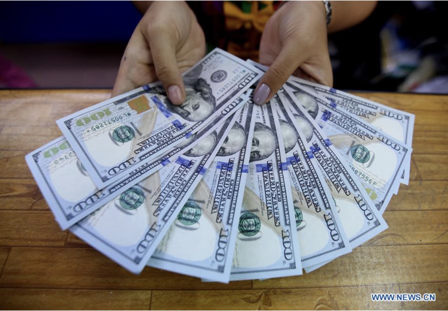 Đồng USD. Ảnh: Xinhua