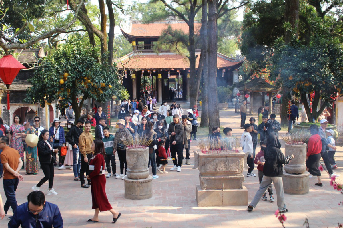 Chùa Cơn Sơn ngày đầu xuân Giáp Thìn 2024. Ảnh: Lê Tuyến