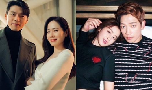 Son Ye Jin - Huyn Bin và Kim Tae Hee - Bi Rain là những cặp đôi có hôn nhân viên mãn, hạnh phúc. Ảnh: Instagram