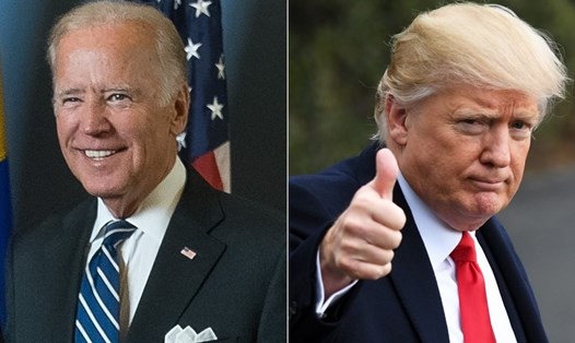 Tổng thống Mỹ Joe Biden và cựu Tổng thống Donald Trump. Ảnh: Xinhua