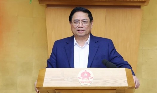 Thủ tướng Chính phủ Phạm Minh Chính kết luận phiên họp Thường trực Chính phủ về tình hình Tết Nguyên đán. Ảnh: Dương Giang