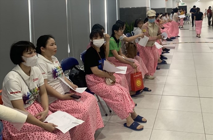 Ngoài các hoạt động như khám sức khoẻ, năm 2024 các cấp Công đoàn Hà Nội sẽ tập trung tư vấn, hướng dẫn lao động nữ ký hợp đồng lao động theo đúng quy định của pháp luật (ảnh minh hoạ). Ảnh: Kim Chi