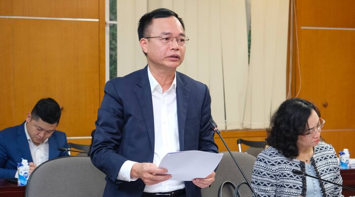 Cục trưởng Cục Công Thương địa phương Ngô Quang Trung cho biết đã và đang thực hiện nhiều giải pháp ngăn “bão giá” hàng hoá trong năm 2024. Ảnh: MOIT
