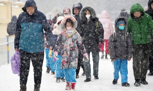 Dự báo Trung Quốc đón một đợt không khí lạnh mới trong tuần này. Ảnh: Xinhua
