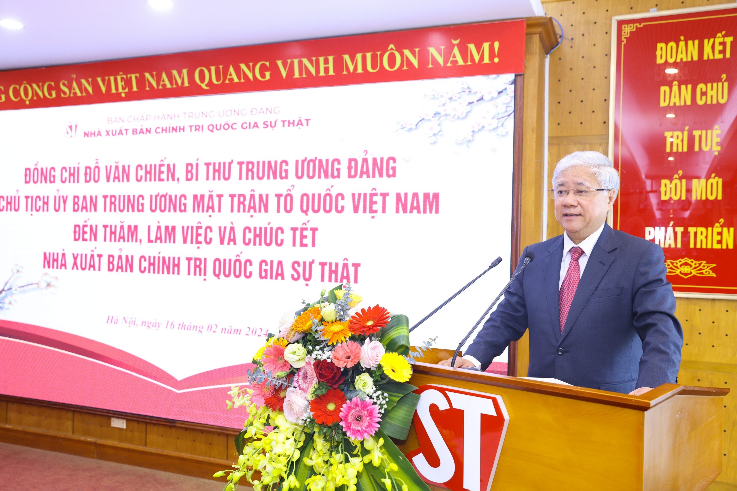 Ông Đỗ Văn Chiến - Bí thư Trung ương Đảng, Chủ tịch Ủy ban Trung ương Mặt trận Tổ quốc Việt Nam. Ảnh: T.Vương