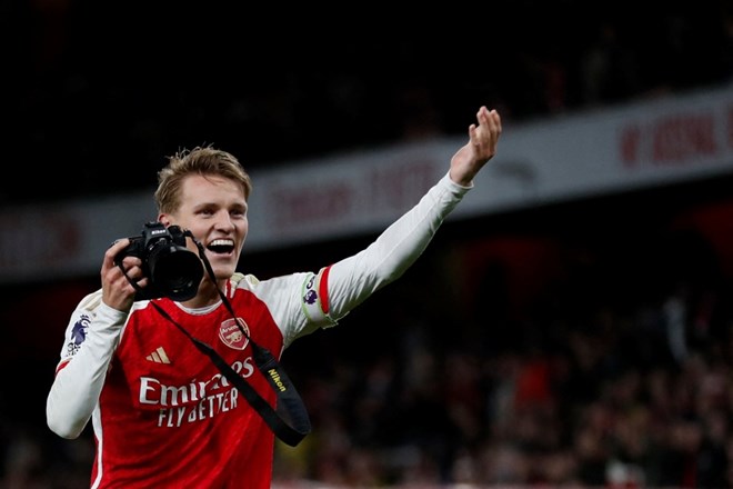 Arsenal đang trở lại vào đúng thời điểm quan trọng của mùa giải.  Ảnh: AFP 