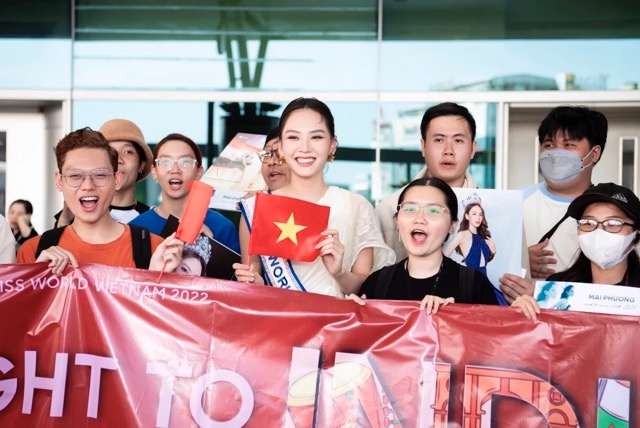 Hoa hậu Mai Phương lên đường thi Miss World 2023. Ảnh: SV.