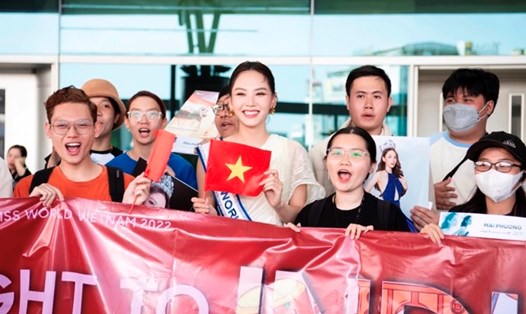 Hoa hậu Mai Phương lên đường thi Miss World 2023. Ảnh: SV.