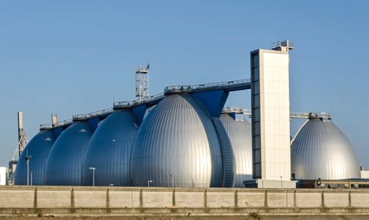 Một cơ sở dự trữ khí đốt ở Hamburg, Đức. Ảnh: Shutterstock