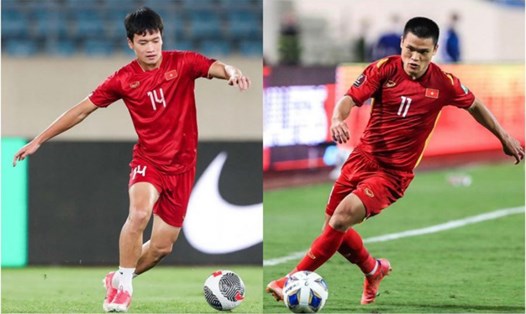 Hoàng Đức và Tuấn Hải sáng cửa giành danh hiệu Quả bóng Vàng nam Việt Nam 2023. Ảnh: VFF