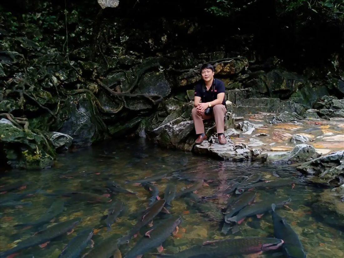 Suối cá Cẩm Lương - địa điểm du xuân thú vị ở Thanh Hóa. Ảnh: Trần Lâm