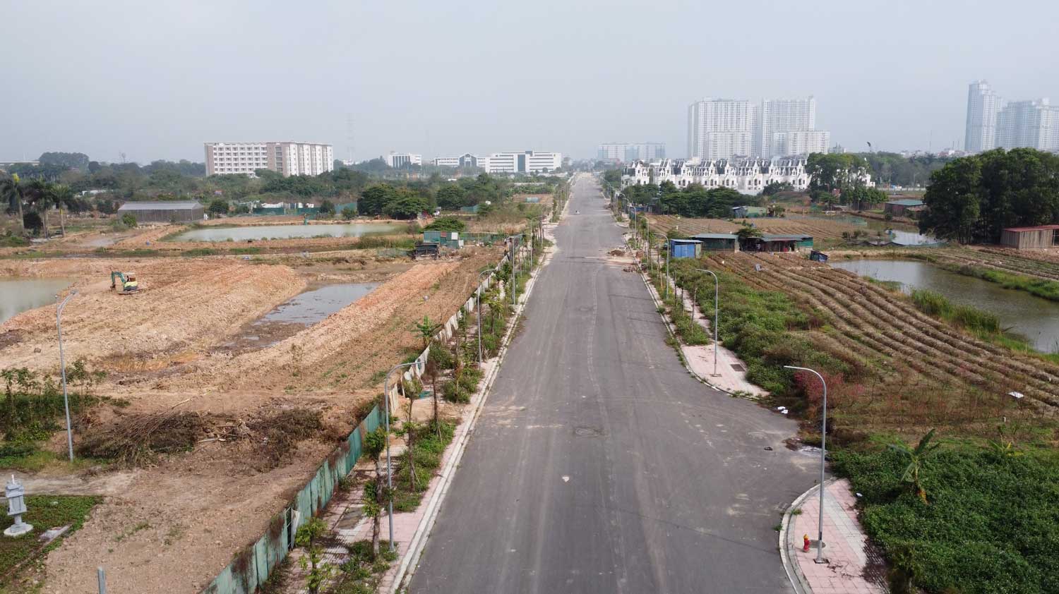 Tuyến đường do Ban Quản lý dự án đầu tư xây dựng quận Bắc Từ Liêm làm chủ đầu tư. Ảnh: Vĩnh Hoàng