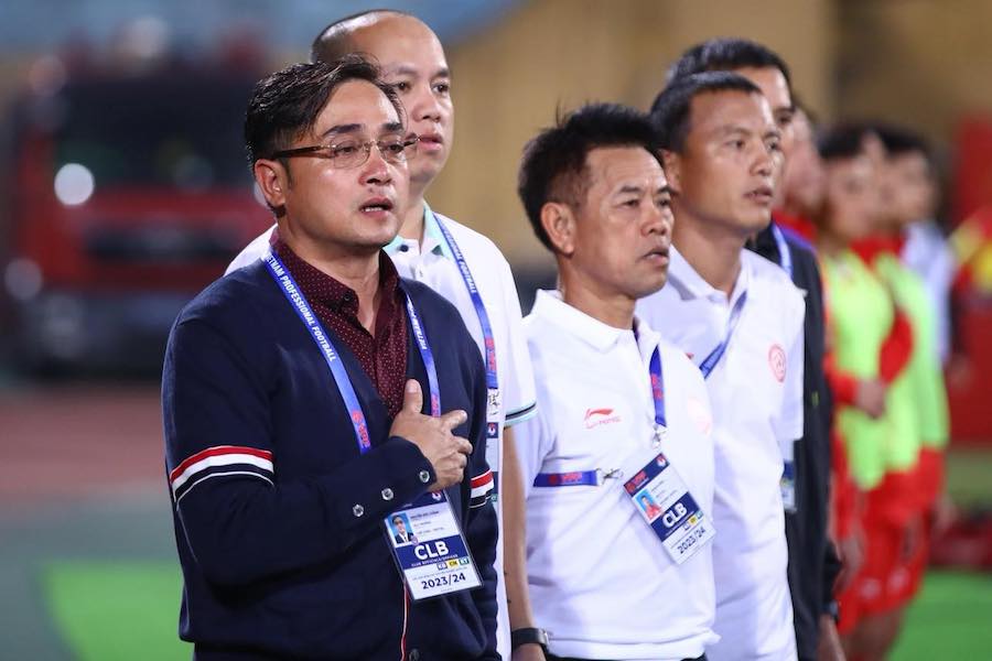 Huấn luyện viên Nguyễn Đức Thắng chưa thể tạo ra khác biệt với Thể Công Viettel. Ảnh: Minh Dân