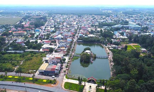 Một góc đô thị tại thị trấn Trảng Bom, huyện Trảng Bom, tỉnh Đồng Nai. Ảnh: Hà Anh Chiến