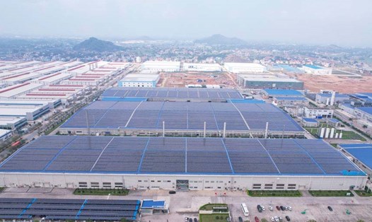 Nhà máy của Trina Solar tại KCN Yên Bình, tỉnh Thái Nguyên. Ảnh: Nguyên Ngọc.
