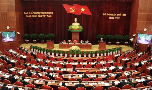 Hội nghị Trung ương 8 khóa XIII diễn ra tại Hà Nội từ 2-8.10.2023. Ảnh: Phạm Cường