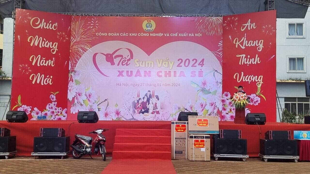Mỗi Chương trình Tết Sum vầy do Công đoàn tổ chức luôn được đoàn viên, người lao động mong đợi. Ảnh: Kiều Vũ