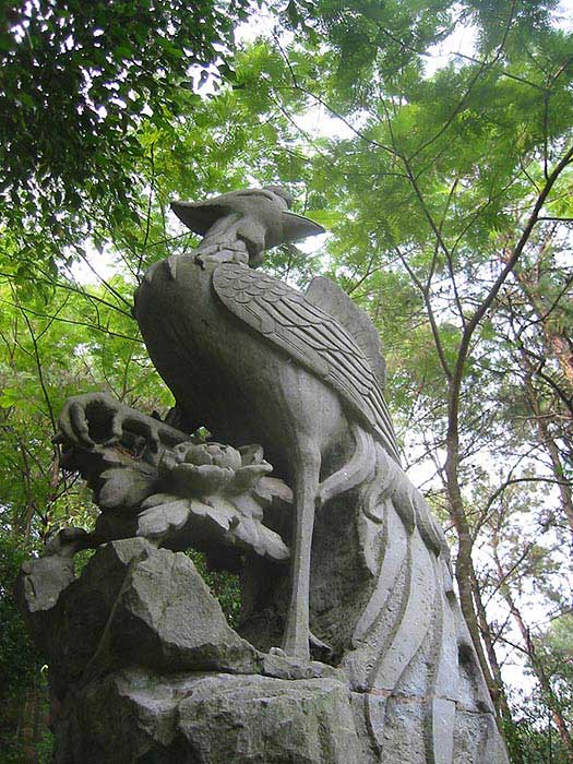 Tượng phượng hoàng tại thành phố Nam Ninh, Quảng Tây, Trung Quốc. Ảnh: Từ Ân