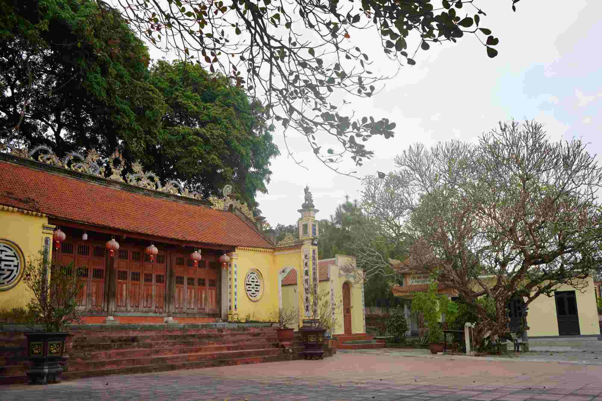 Cách đó không xa là 4 cây đại cổ thụ nằm phía trước đền Nghè Hà Phú. 
