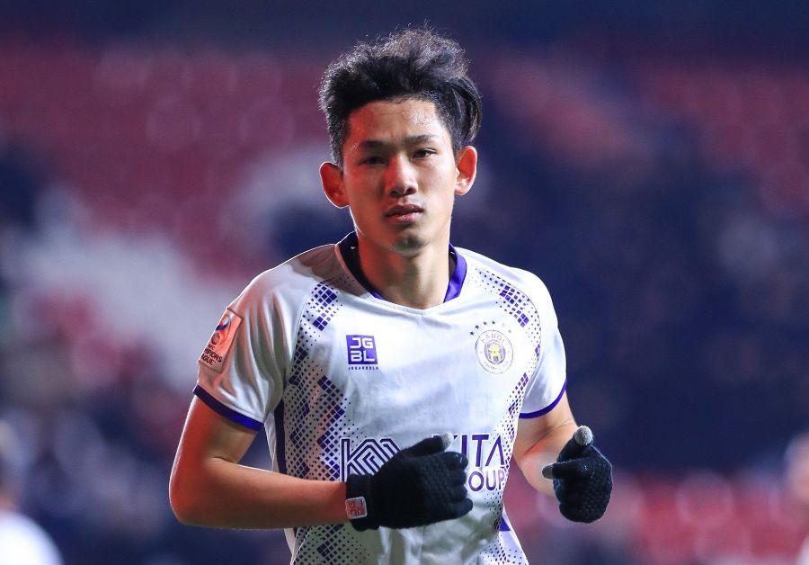 Nguyễn Hai Long hi vọng sẽ đạt thành tích cao cùng Hà Nội FC trong năm 2024. Ảnh: Minh Dân