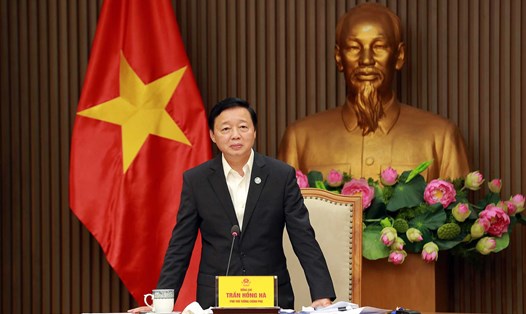 Phó Thủ tướng Chính phủ Trần Hồng Hà chủ trì cuộc họp. Ảnh: VGP