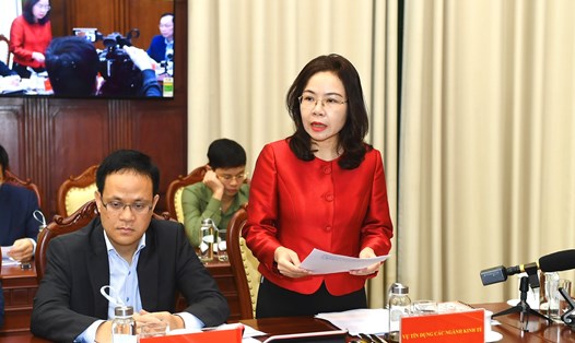 Bà Hà Thu Giang - Vụ trưởng Vụ Tín dụng các ngành kinh tế (Ngân hàng Nhà nước). Ảnh: Đức Khanh