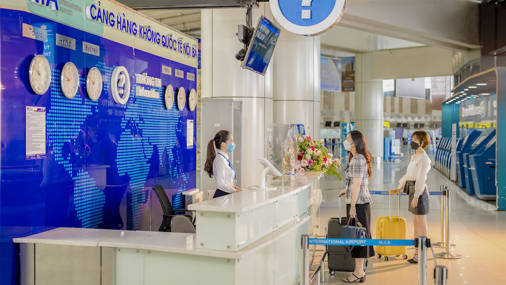Sân bay Nội Bài được khách doanh nhân đánh giá cao. Ảnh: NIA