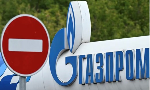 Logo Gazprom Nga. Ảnh: AFP