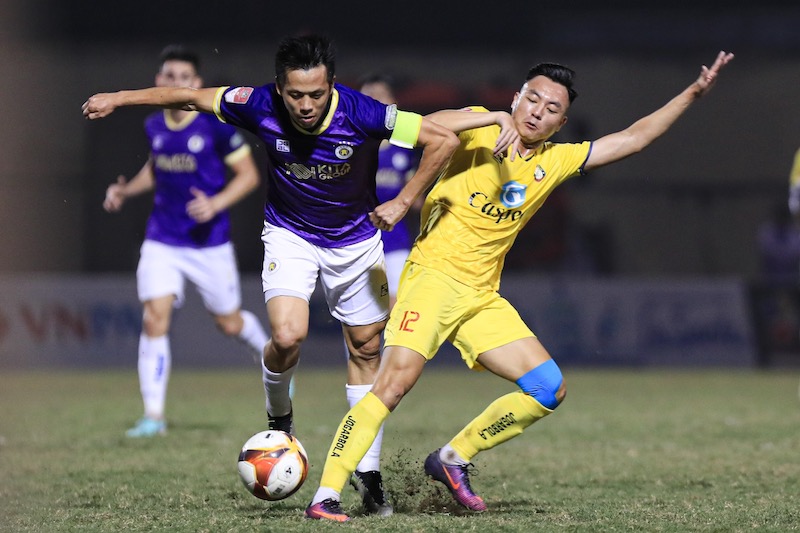 Câu lạc bộ Hà Nội tiếp tục thất bại trước Thanh Hoá tại vòng 9 V.League. Ảnh: Minh Dân
