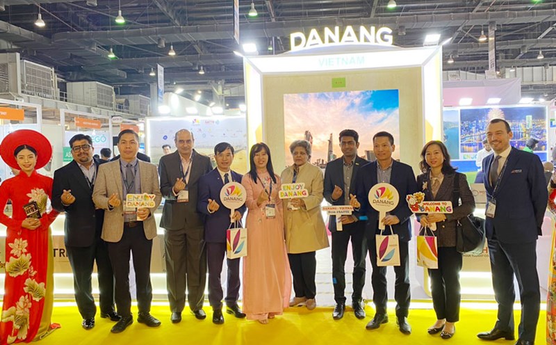 Sở Du lịch TP Đà Nẵng đã tổ chức Gian hàng Da Nang FantastiCity tại Hội chợ Du lịch và Lữ hành Nam Á SATTE 2024 ở Ấn Độ. Ảnh: Thùy Trang