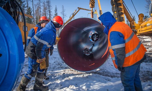 Nga và Trung Quốc đang trao đổi về việc xây dựng đường ống dẫn khí Sức mạnh Siberia 2 (Power of Siberia 2). Ảnh: Gazprom