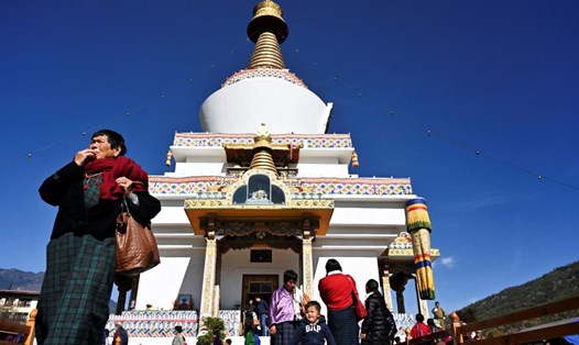 Bhutan thường được ngợi ca là nơi hạnh phúc nhất trên Trái đất. Ảnh: AFP