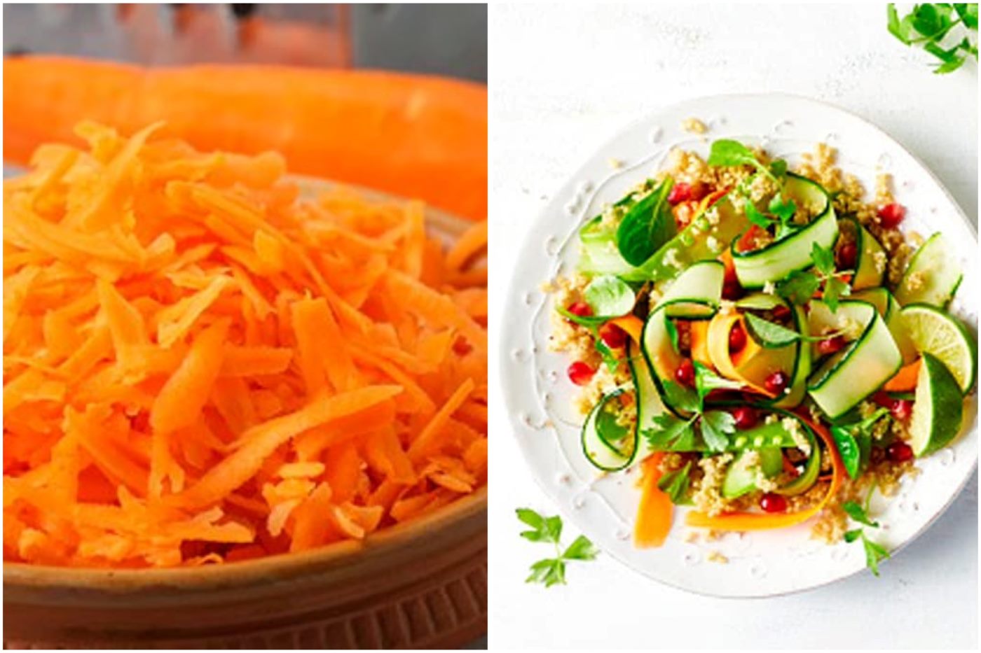 Salad cà rốt giúp giảm cân. Đồ họa: Thanh Thanh