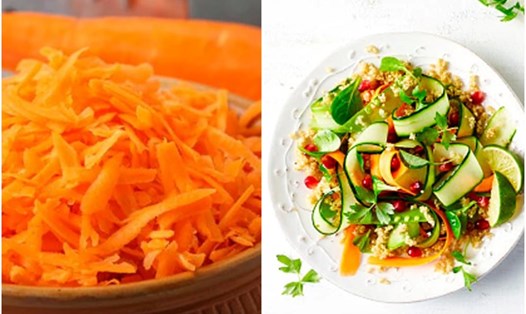 Salad cà rốt giúp giảm cân. Đồ họa: Thanh Thanh