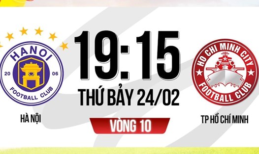 Hà Nội FC tiếp đón TPHCM tại vòng 10 V.League 2023-2024. Ảnh: FPT Play
