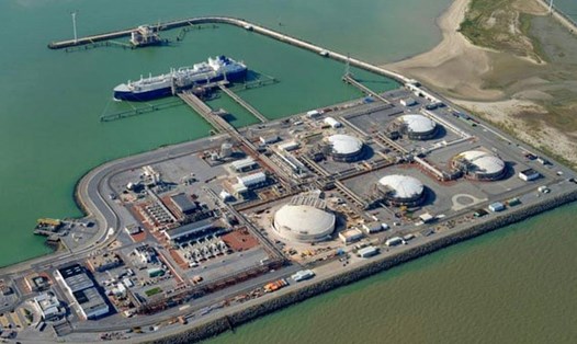 Nhà ga LNG Fluxys ở Zeebrugge, Bỉ tiếp nhận khoảng 1/3 tổng LNG của Nga xuất sang châu Âu. Ảnh: Fluxys