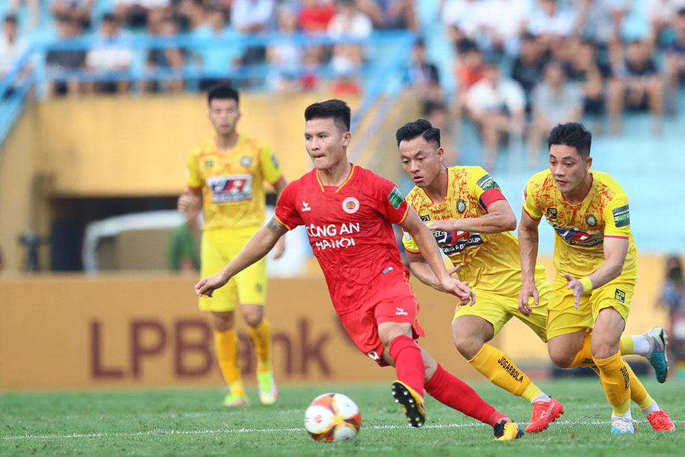 Câu lạc bộ Công an Hà Nội tiếp đón Thanh Hoá tại vòng 11 V.League. Ảnh: VPF