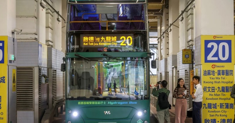 香港首輛零排放巴士上路