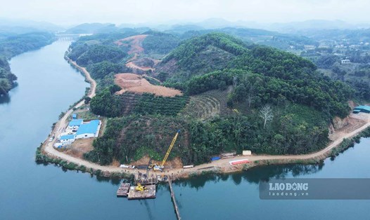 Đại công trường xây dựng cao tốc chạy dọc theo Tuyên Quang - Hà Giang đang hình thành.