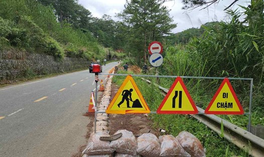 Tuyến đường Quốc lộ 27C thuộc tỉnh Khánh Hòa và Lâm Đồng chưa có kế hoạch ưu tiên đầu tư nâng cấp. Ảnh: Lâm Viên