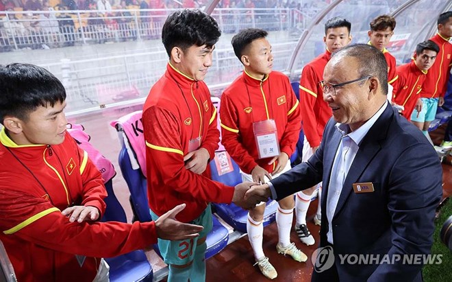 Huấn luyện viên Park Hang-seo gặt hái nhiều thành công trong 5 năm làm việc cùng bóng đá Việt Nam. Ảnh: Yonhap News