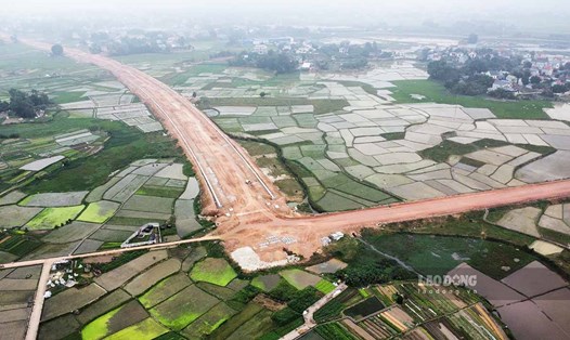 Tuyến đường liên kết Thái Nguyên - Bắc Giang - Vĩnh Phúc dự kiến sẽ hoàn thành cuối năm 2024.